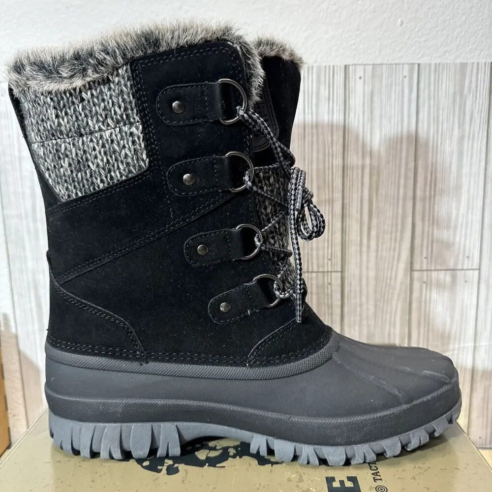 Free Soldier ACC0052 Mens Black Waterproof Tactical Military Boots Size US 10